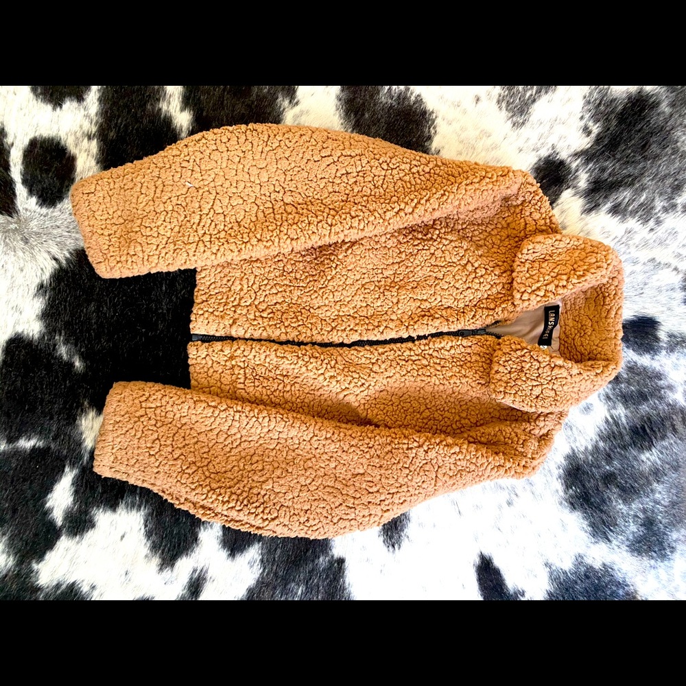 Lanshifei Teddy bomber jacket